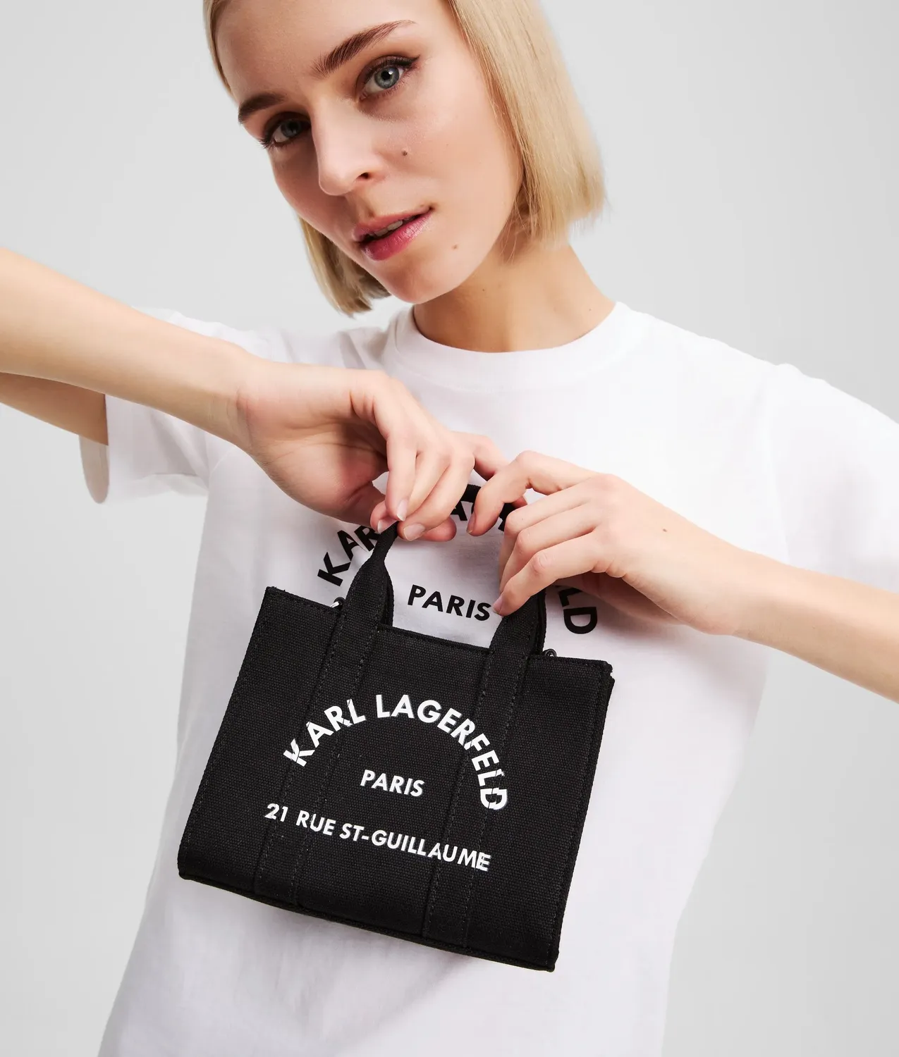 Karl Lagerfeld Rue St-Guillaume Mini Tote Bag