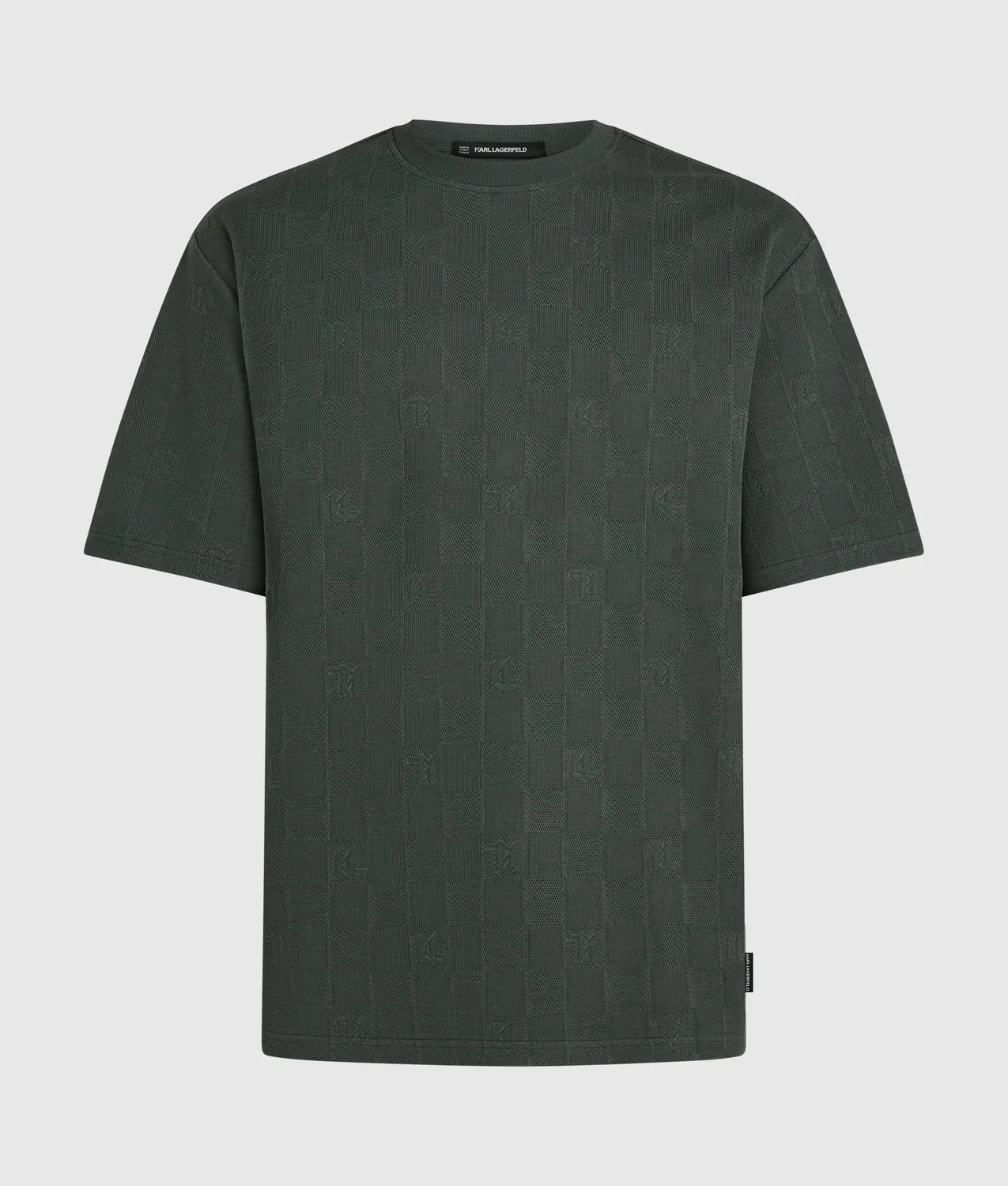 Karl Lagerfeld Monogram Checked T-Shirt Karo relaxed