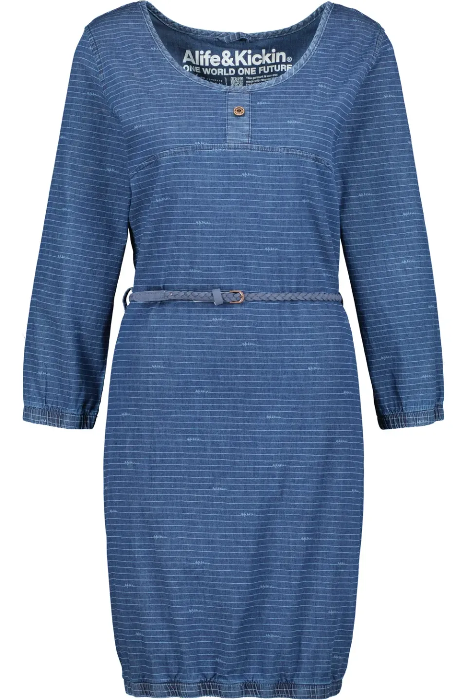 Alife & Kickin DoroAK DNM B Longsleeve Dress Dunkelblau