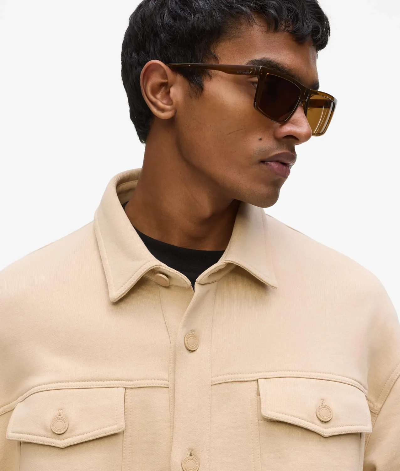 Karl Lagerfeld Sweat Overshirt Hemdjacke Herren oversize