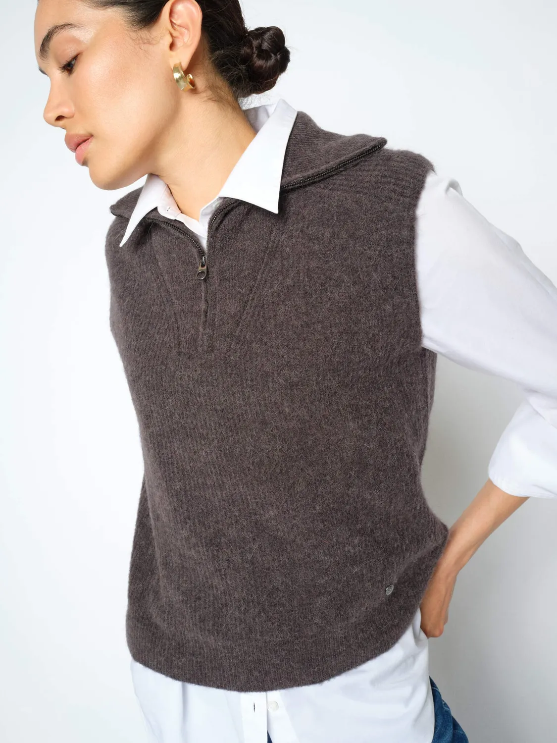 Mos Mosh MMThora Highneck Stricktop ärmellos