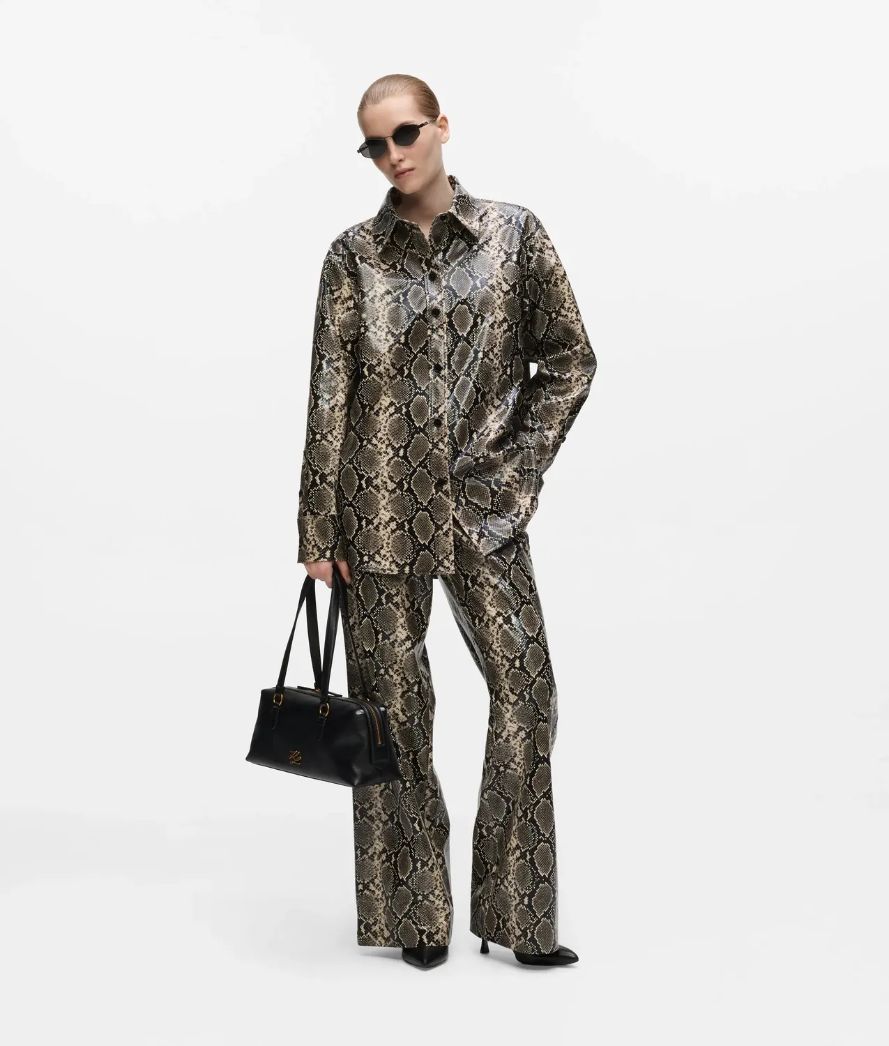 Karl Lagerfeld K/Autograph Bowling Bag Leder Zip-Top