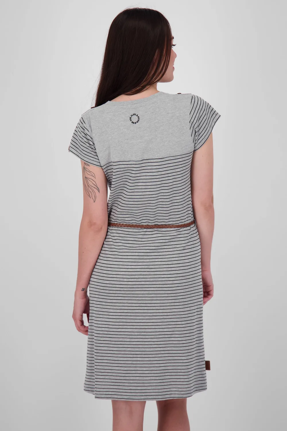 Alife & Kickin LeoniceAK B Shirtkleid grau gemustert