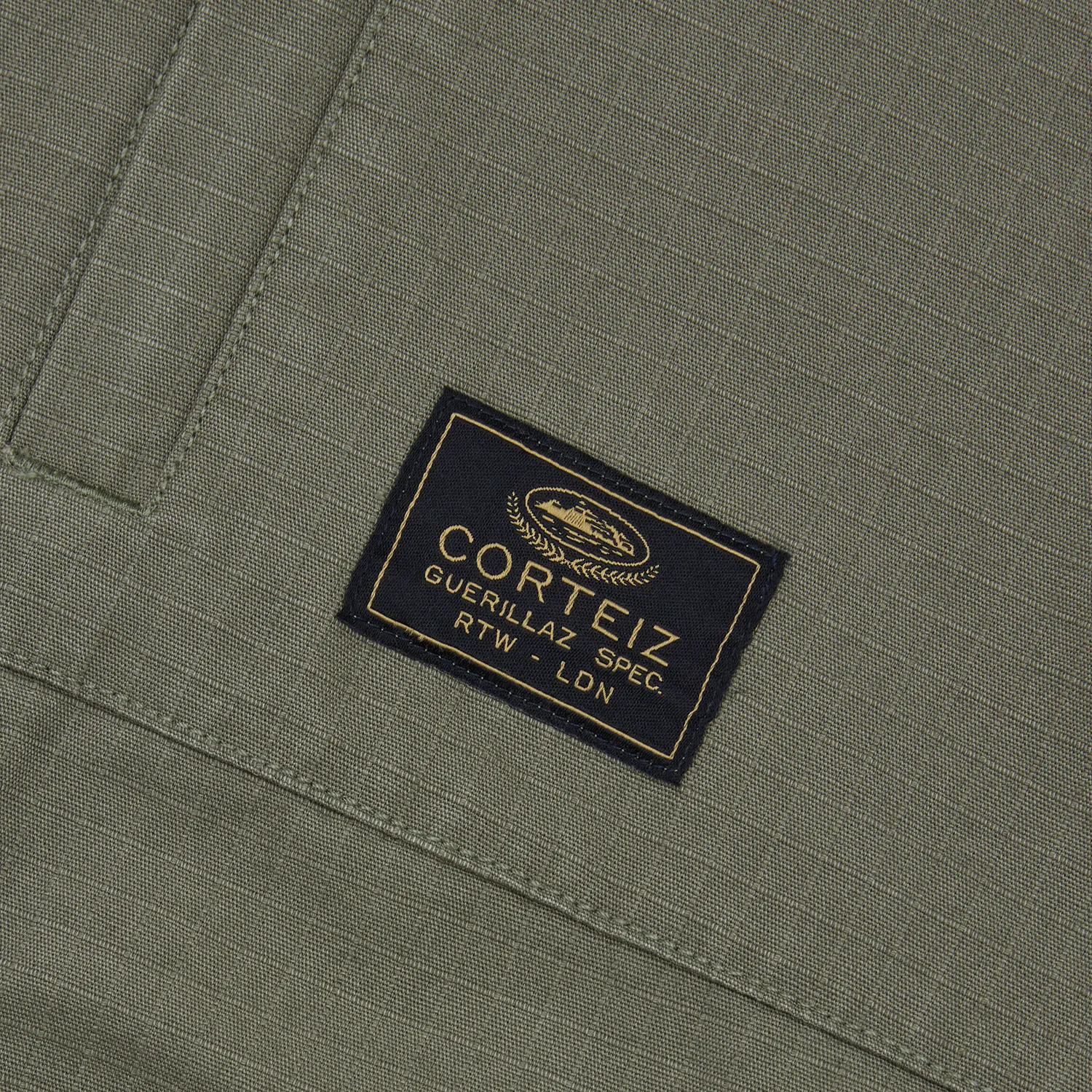 Corteiz Guerillaz Ripstop Jacket Jacke Olive Baumwolle