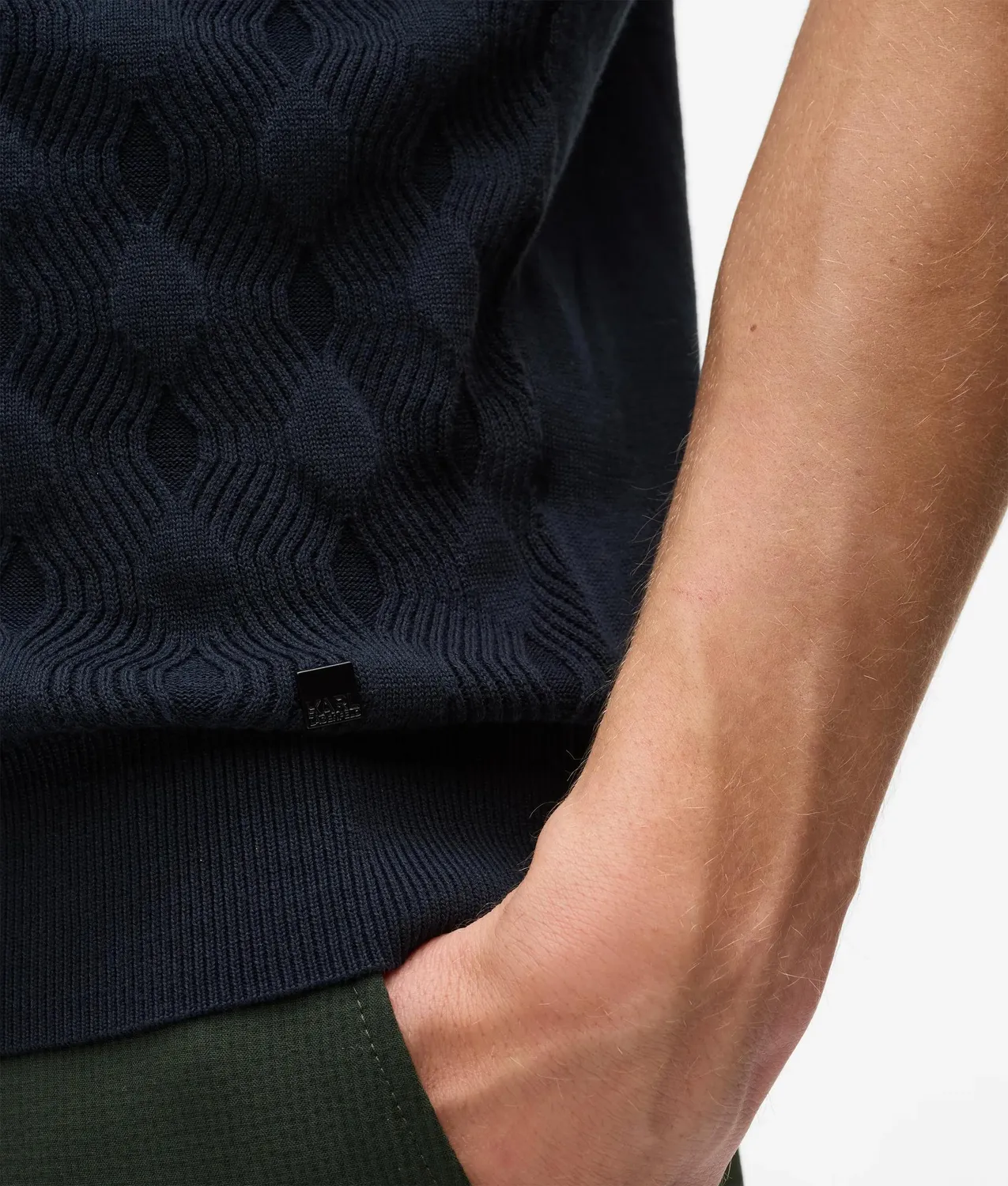 Karl Lagerfeld Pullover Kurzarm Strick Herren