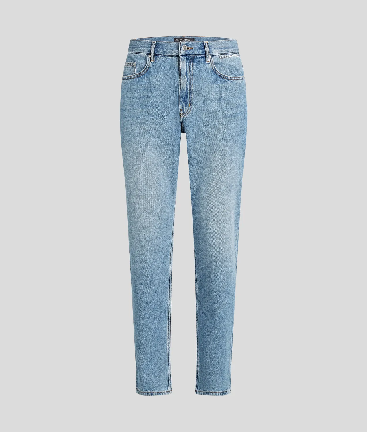 Karl Lagerfeld Logo Jeans Tapered 5-Pocket Stretch