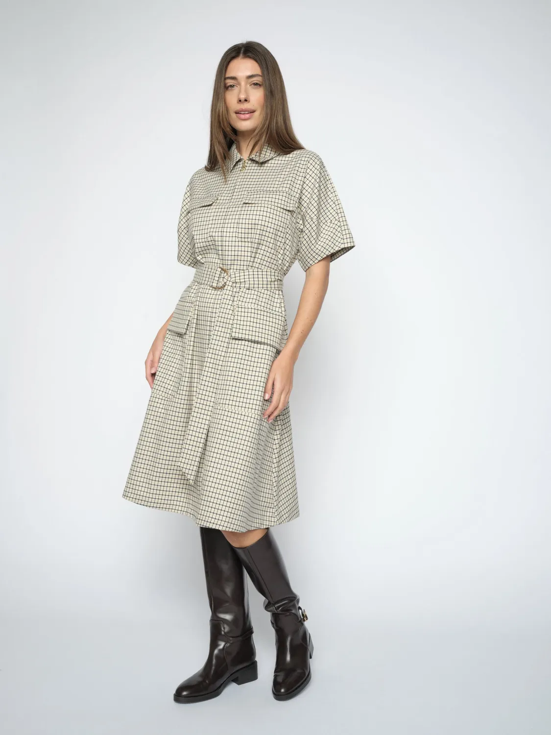 Mos Mosh MMGweni Cheyenne Kleid Kariert Knielang