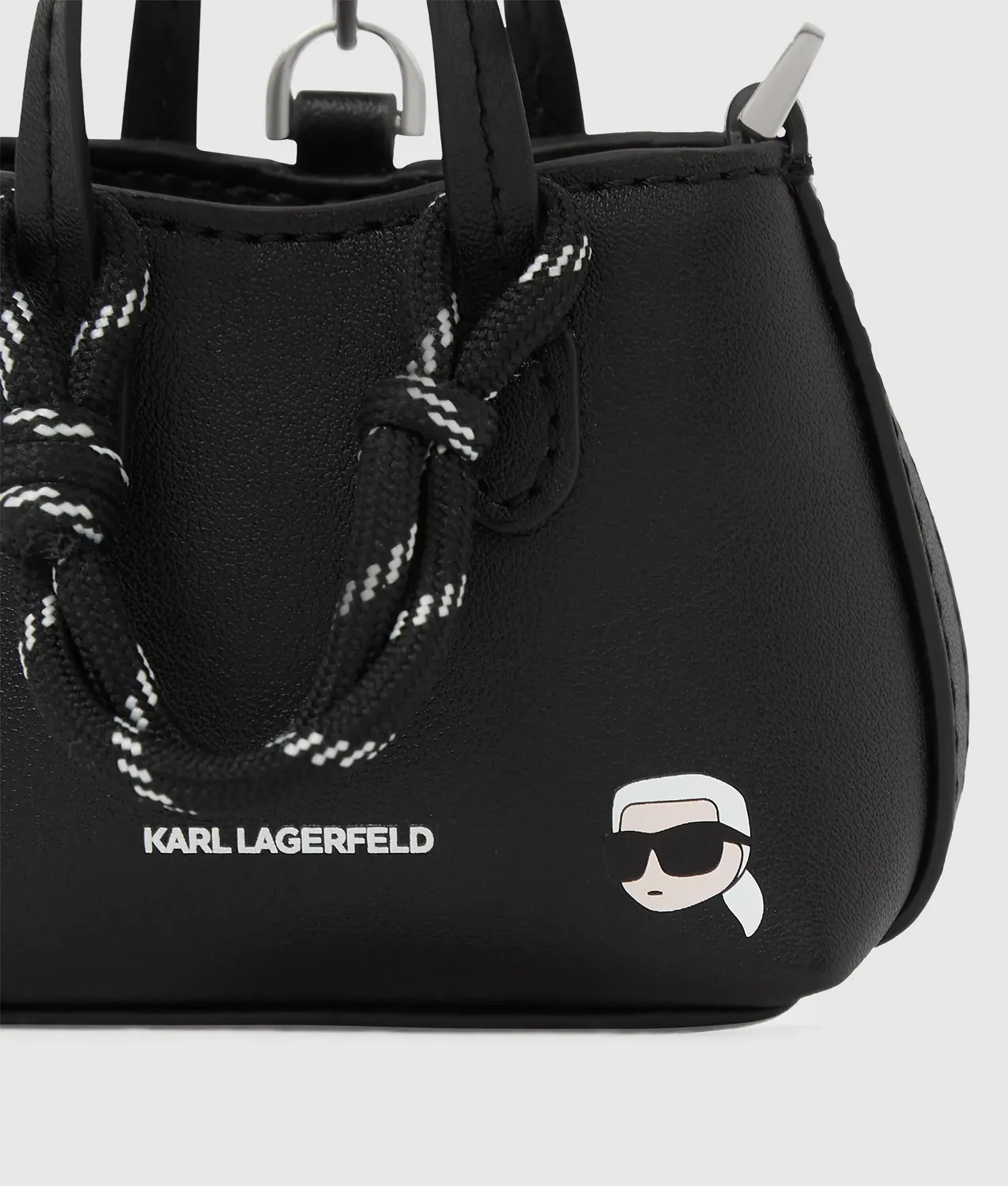 Karl Lagerfeld Ikon Mini Bag AirPods Case Anhänger Kunstleder