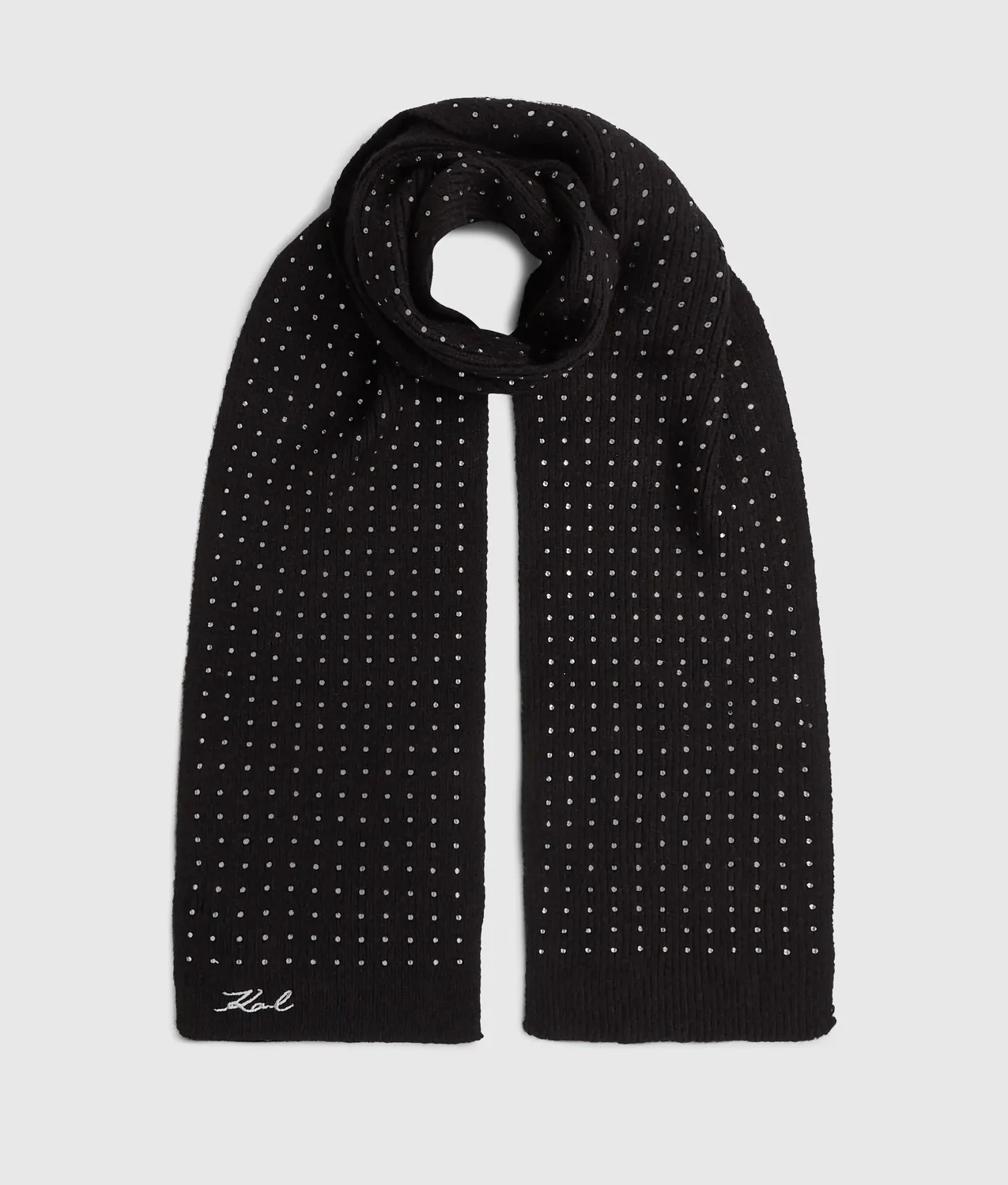 Karl Lagerfeld K/Signature Schal mit Strass One Size