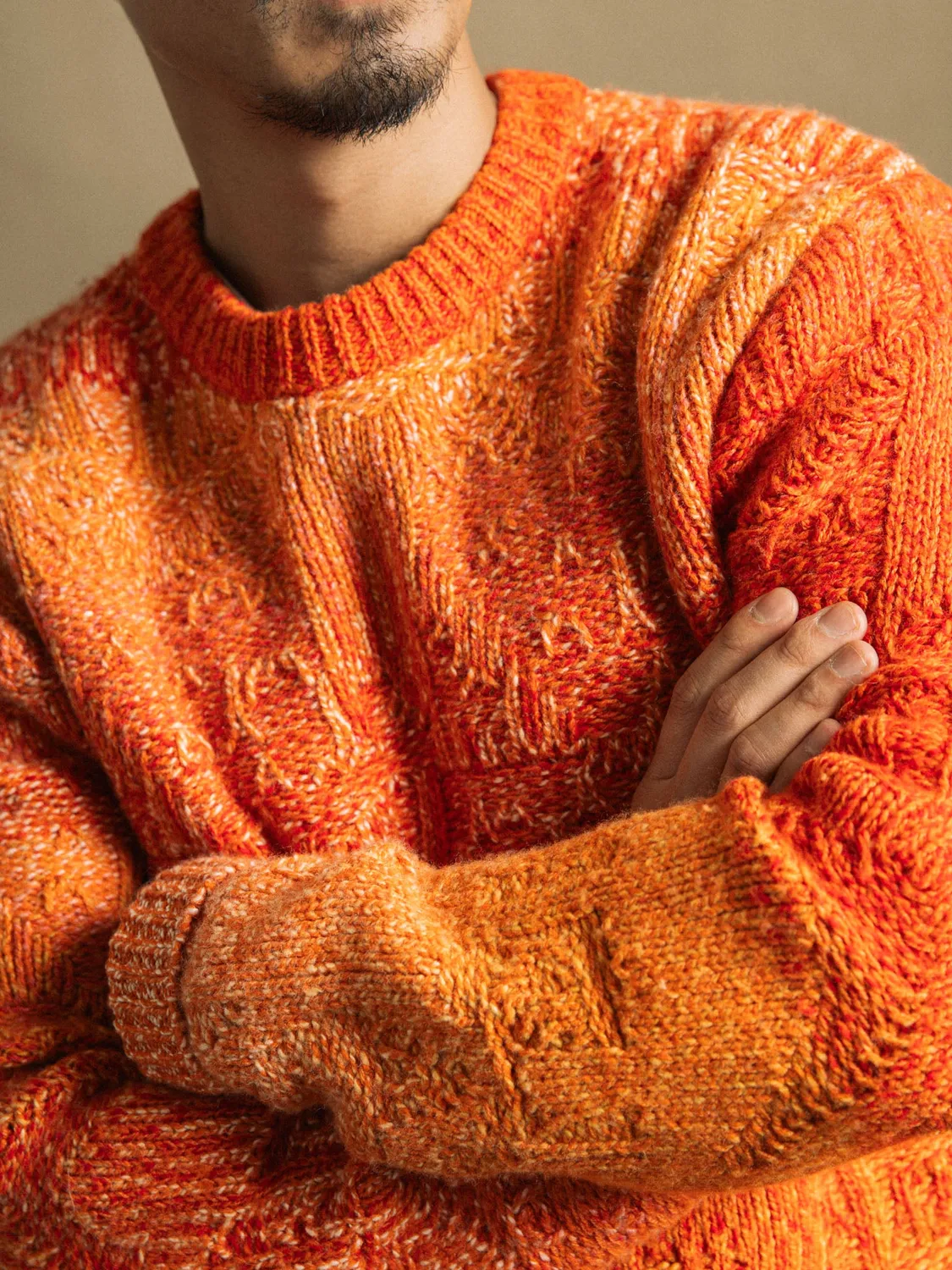 Mos Mosh MMG Mauro Faded Strickpullover Rundhals