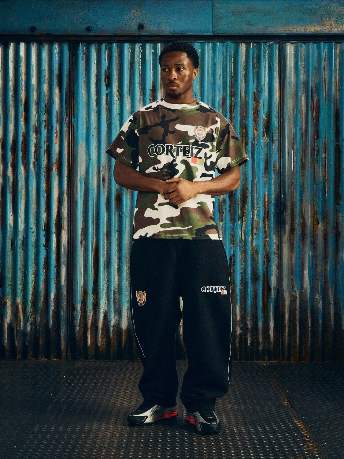 Corteiz Giapponese Jersey Woodland Camo Baumwolle