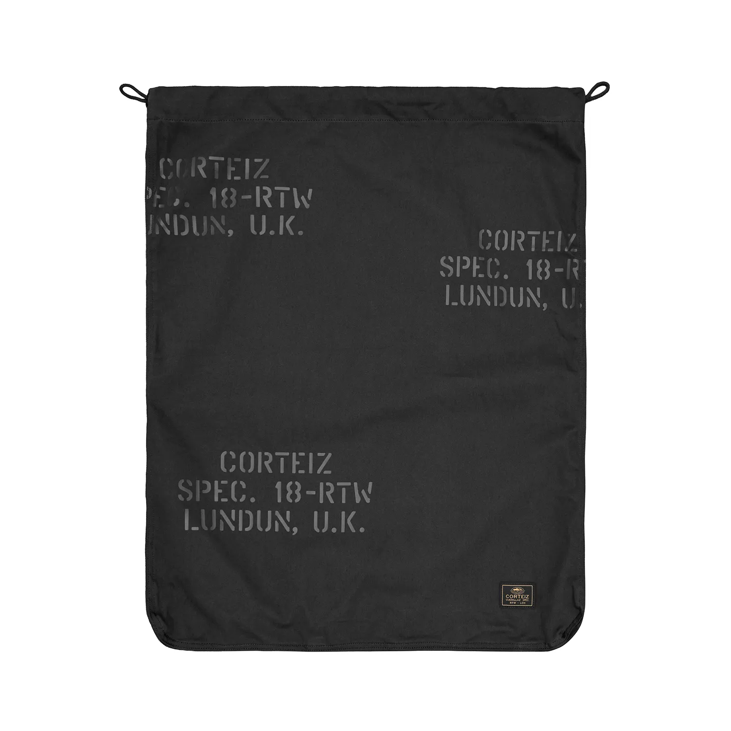 Corteiz Le Sac Laundry Bag Schwarz Twill One Size