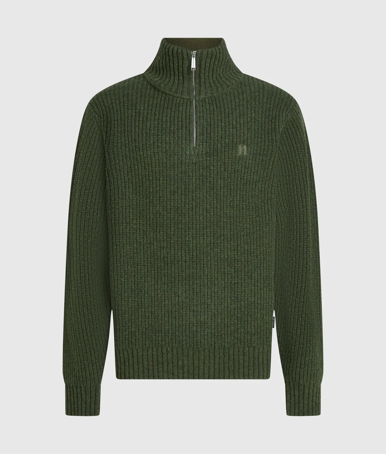 Karl Lagerfeld Half-Zip Rollkragenpullover Lammwolle