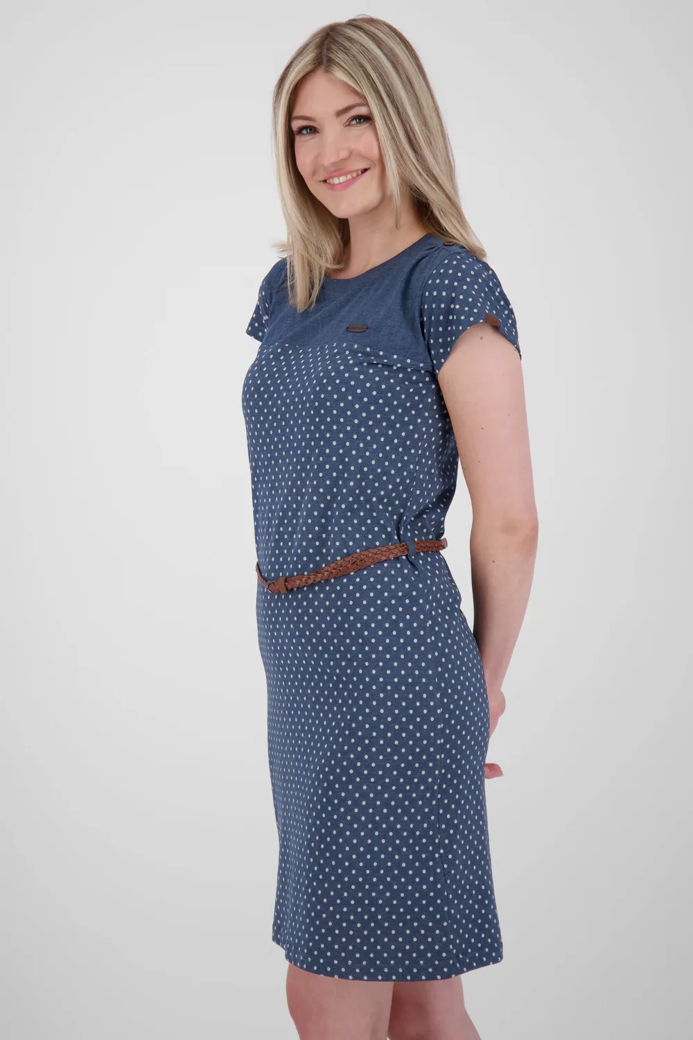 Alife & Kickin LeoniceAK B Kleid Dunkelblau Allover-Print
