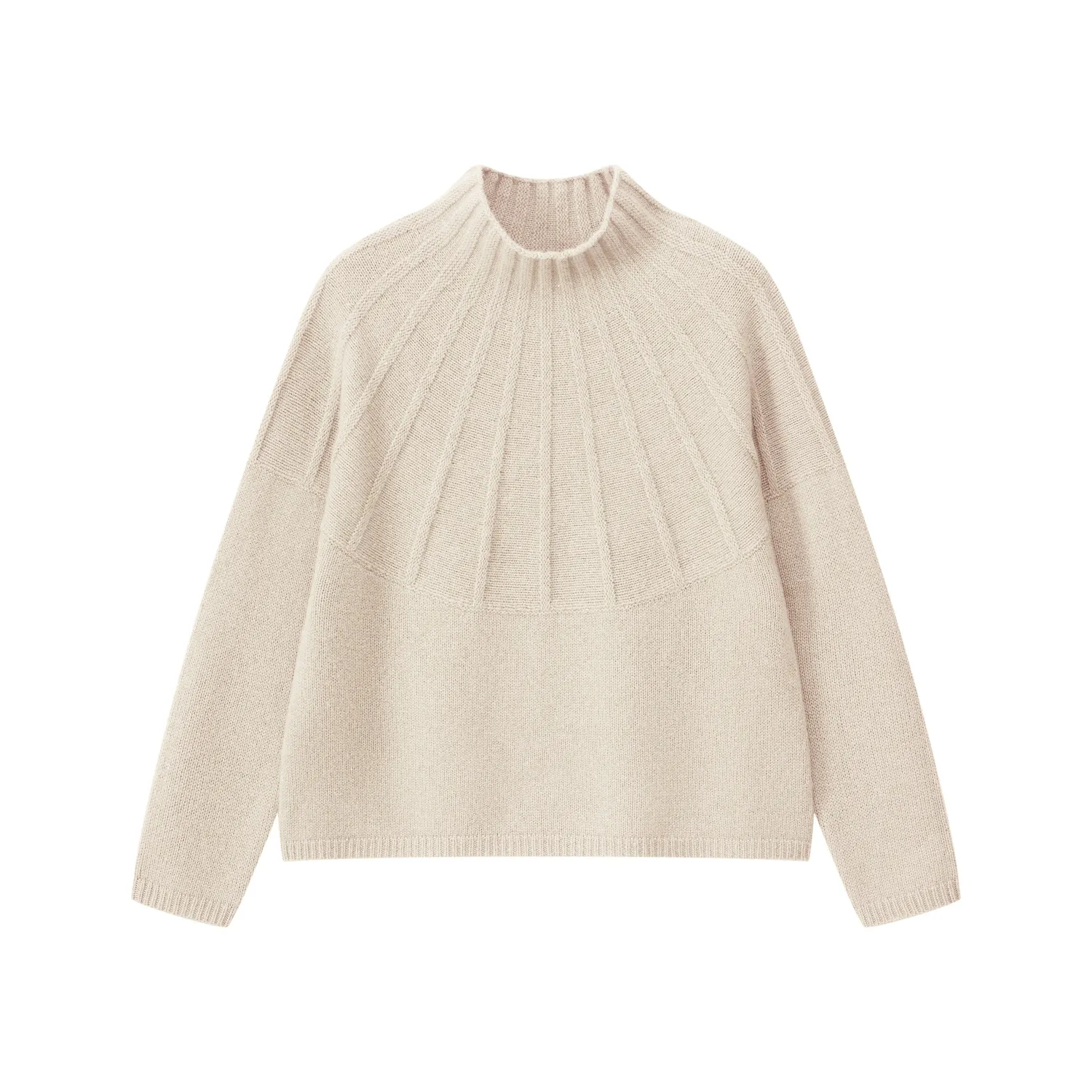 Senatex Stehkragen Pullover Merinowolle Orange
