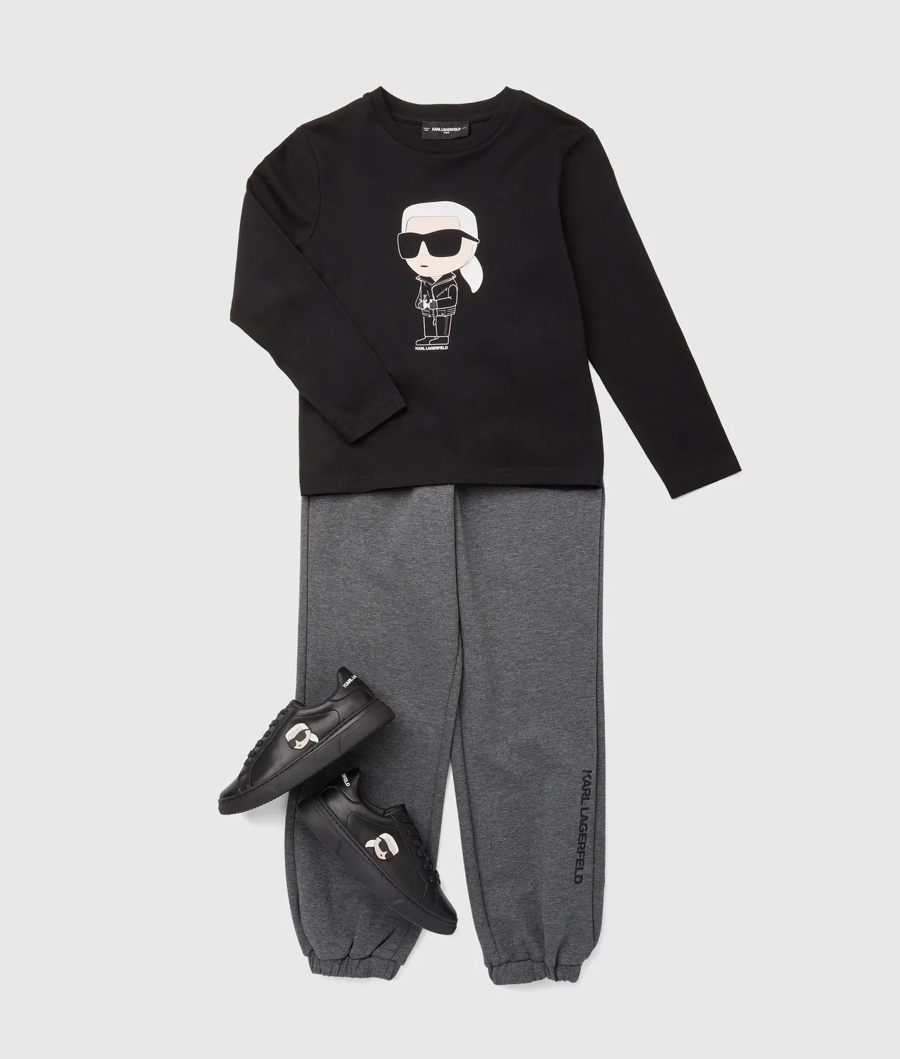 Karl Lagerfeld Ikon Langarmshirt Jungen bunt