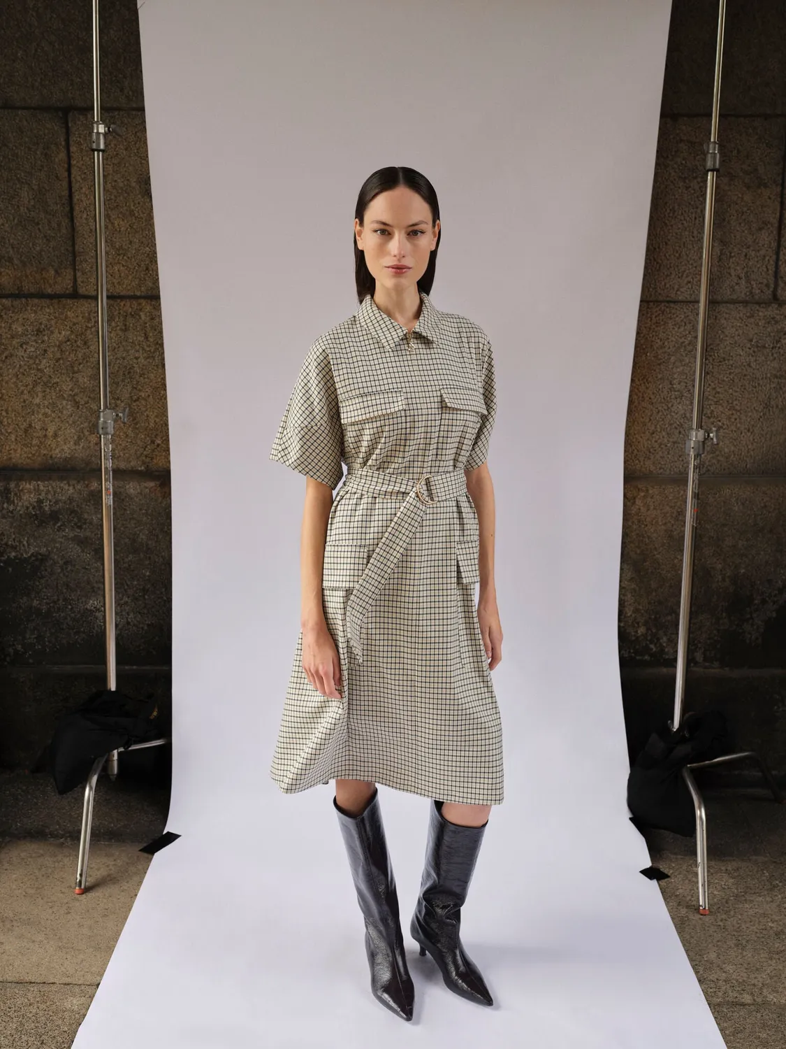 Mos Mosh MMGweni Cheyenne Kleid Kariert Knielang