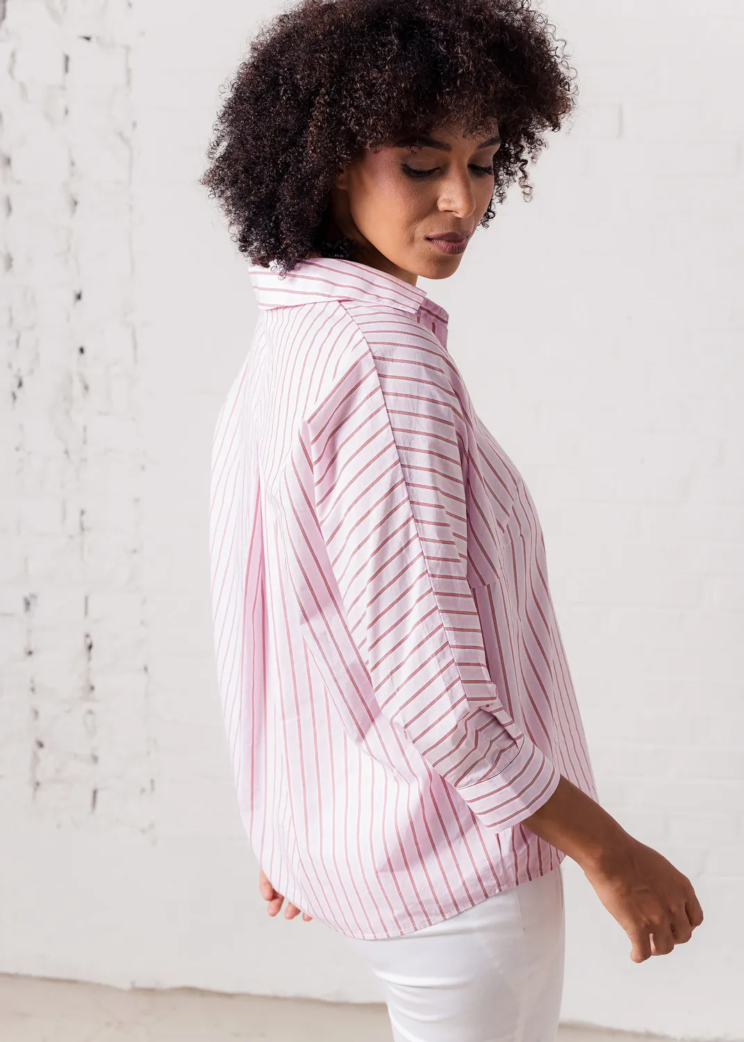 Senatex Bluse Aurora Stripes Gestreift Baumwolle