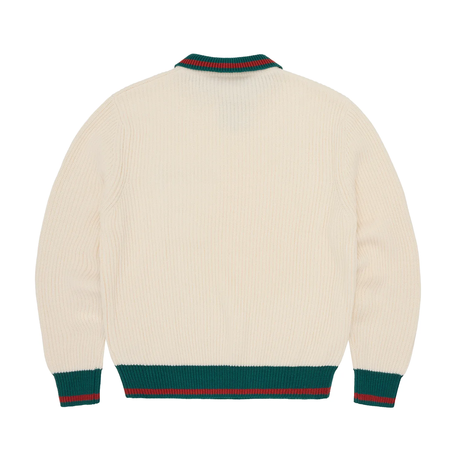 Corteiz Gianni Knit Polo Sweater Cream Strick Baumwolle