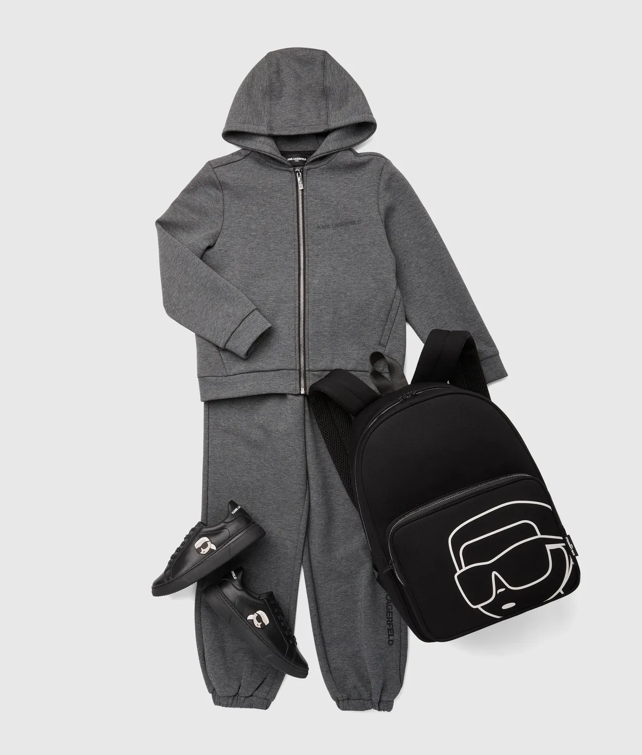 Karl Lagerfeld Boys Zip Hoodie Kinder Baumwolle 2Y-16Y