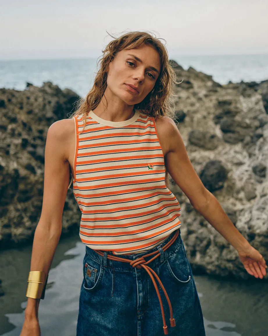 Mos Mosh MMHEra Stripe Top Foxtrot gestreift