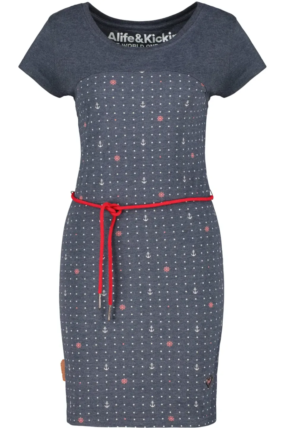 Alife & Kickin ClarissaAK B T-Shirtkleid Dunkelblau Damen