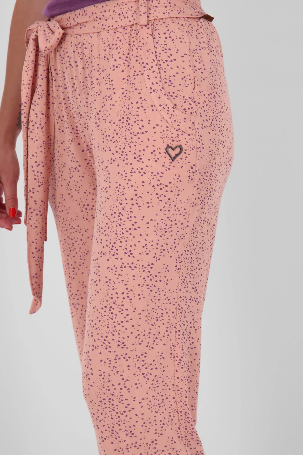 Alife & Kickin AliceAK B Stoffhose rosa Alloverprint