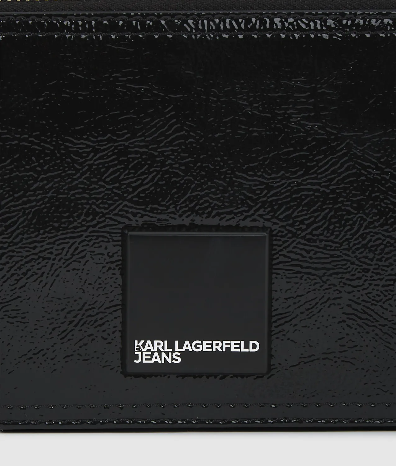 Karl Lagerfeld KL Jeans Glossy Camera Bag Umhängetasche Glanz
