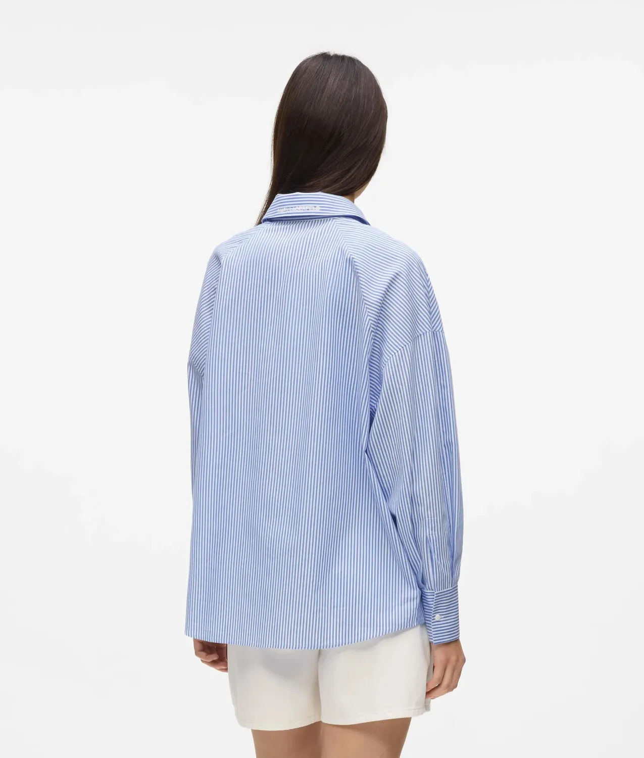 Karl Lagerfeld Ikon Streifenhemd Baumwolle Raglan