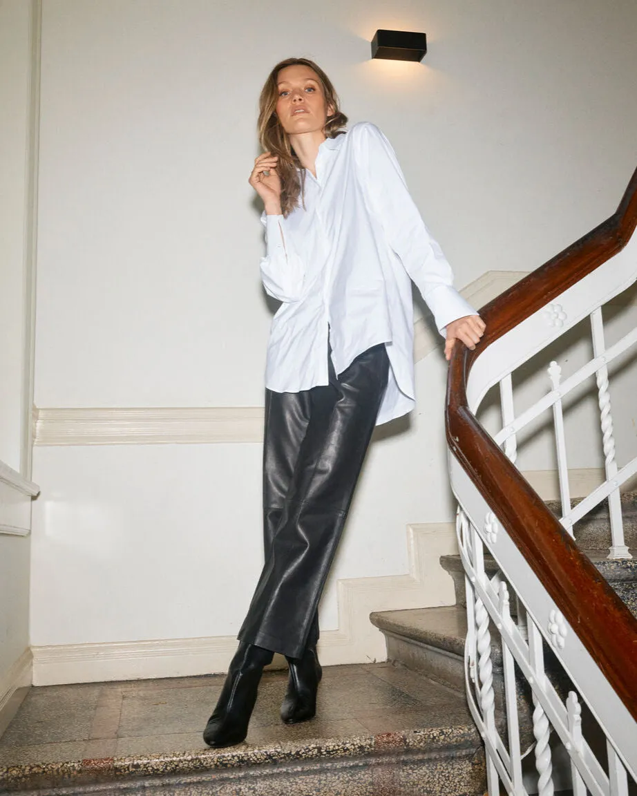 Mos Mosh MMComo Lederhose Lammleder High Waist