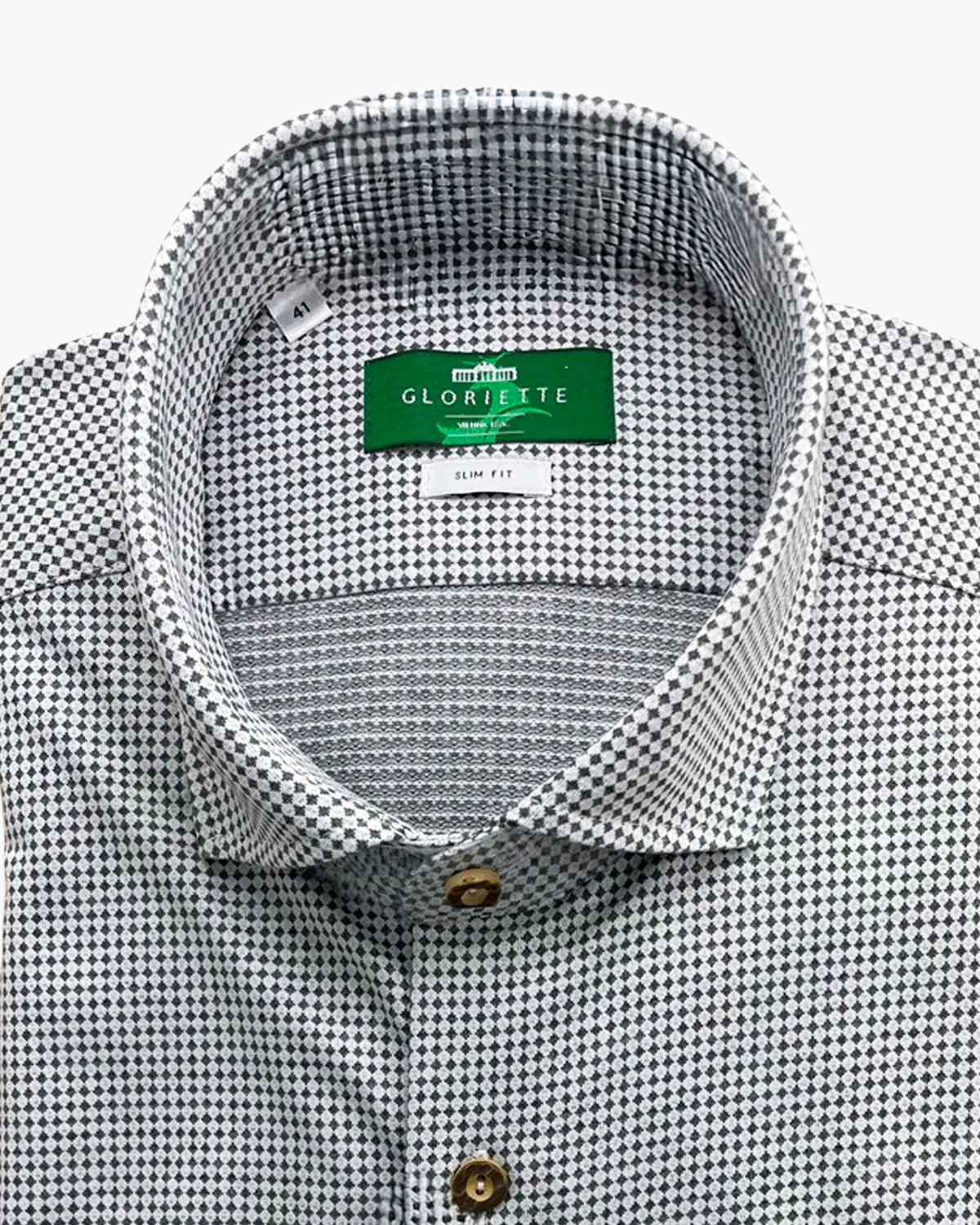 Gloriette Trachtenhemd Slim Fit Haifisch grau Hemd