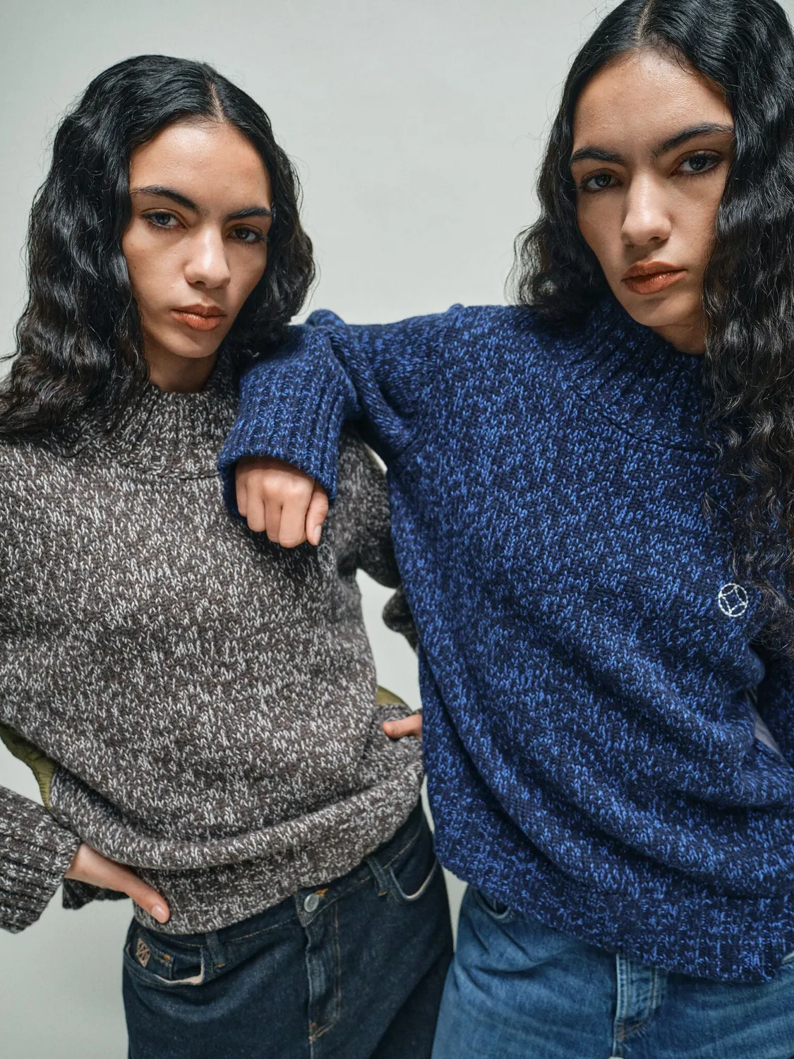 Mos Mosh MMHGrace Quilt Knit Pullover Demitasse Melange