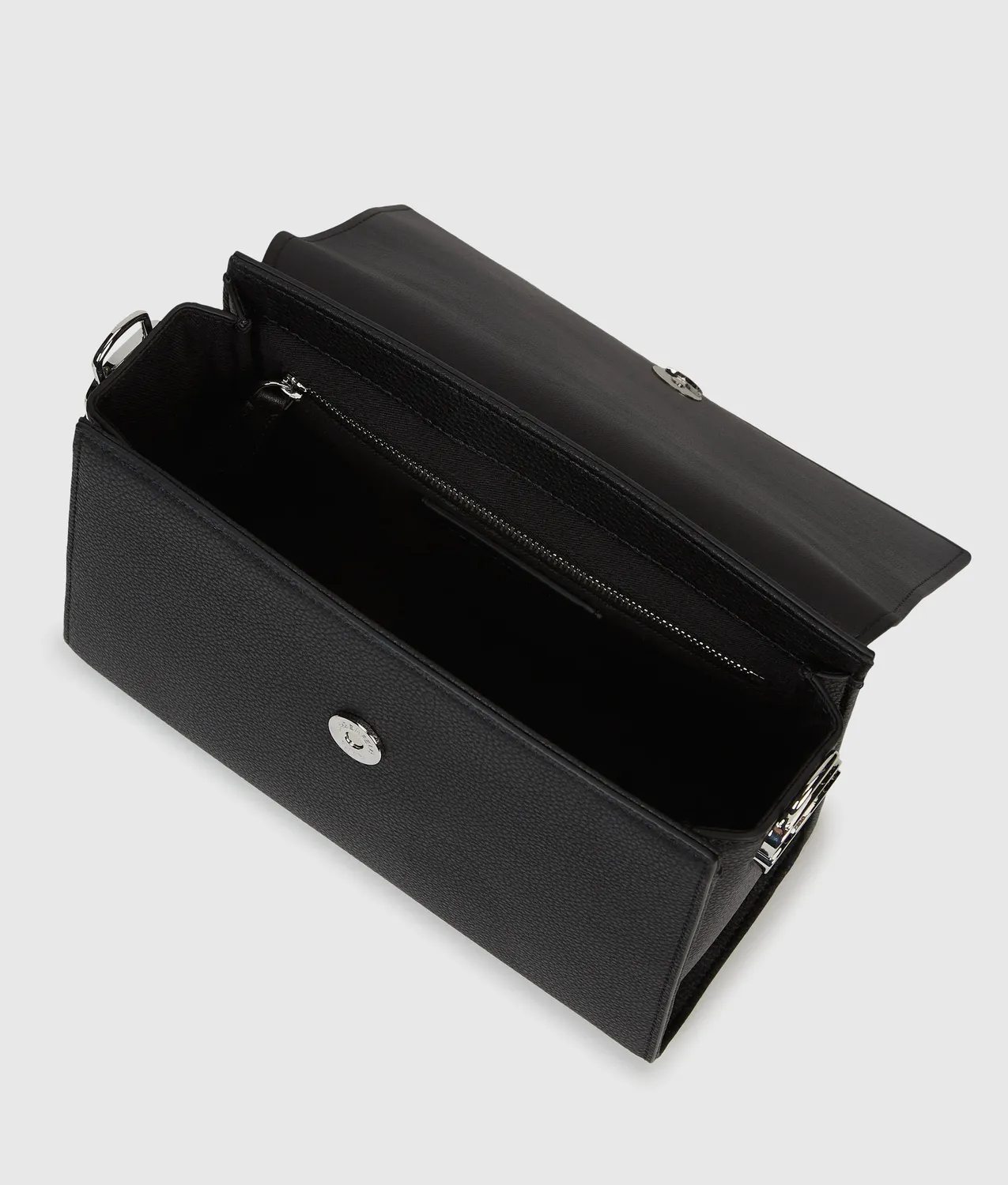 Karl Lagerfeld Ikon Pebble Satchel Tasche One Size Schwarz