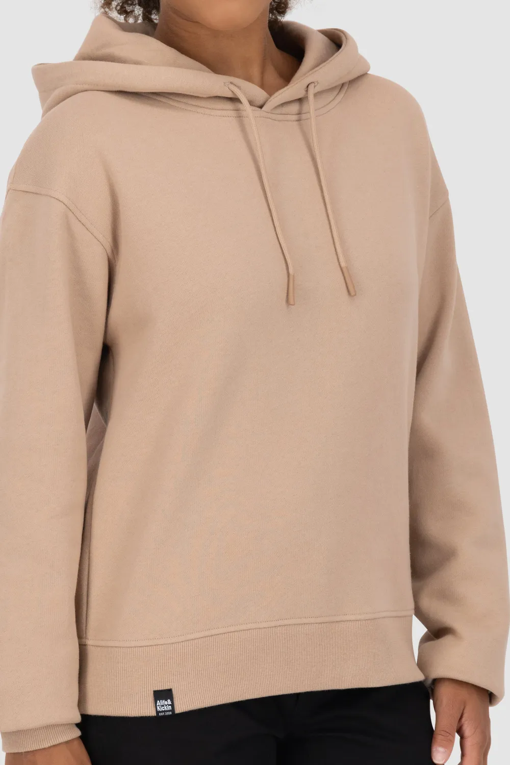 Alife & Kickin ThaneeAK A Hoodie Beige Damen Baumwolle