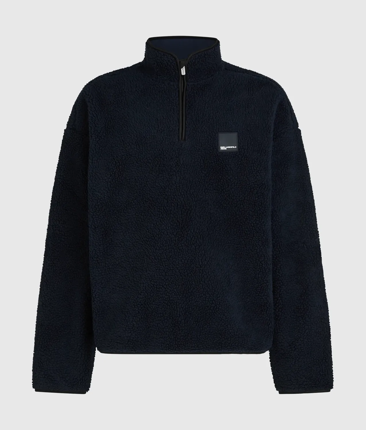 Karl Lagerfeld KL Jeans Sweatshirt Half-Zip Teddy