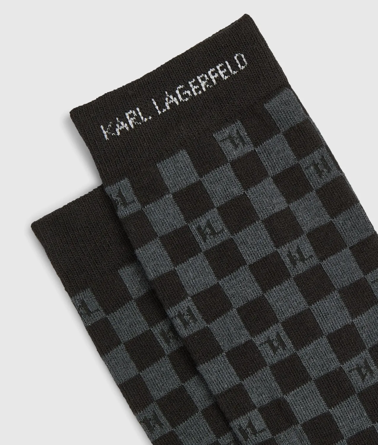Karl Lagerfeld Logo Socken 3er-Pack geripptes Bündchen