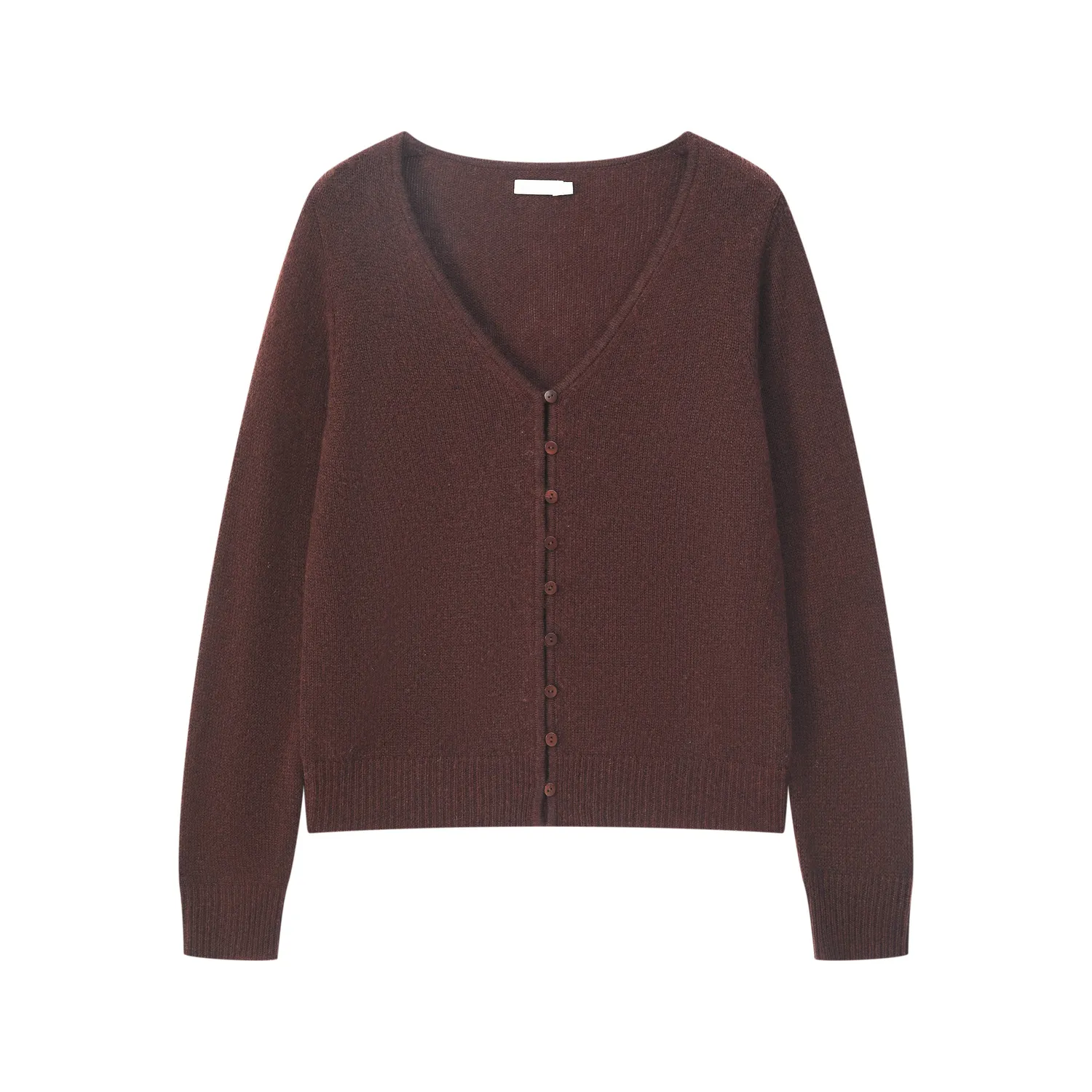 Senatex Strickjacke Wolle-Kaschmir Cardigan Choco