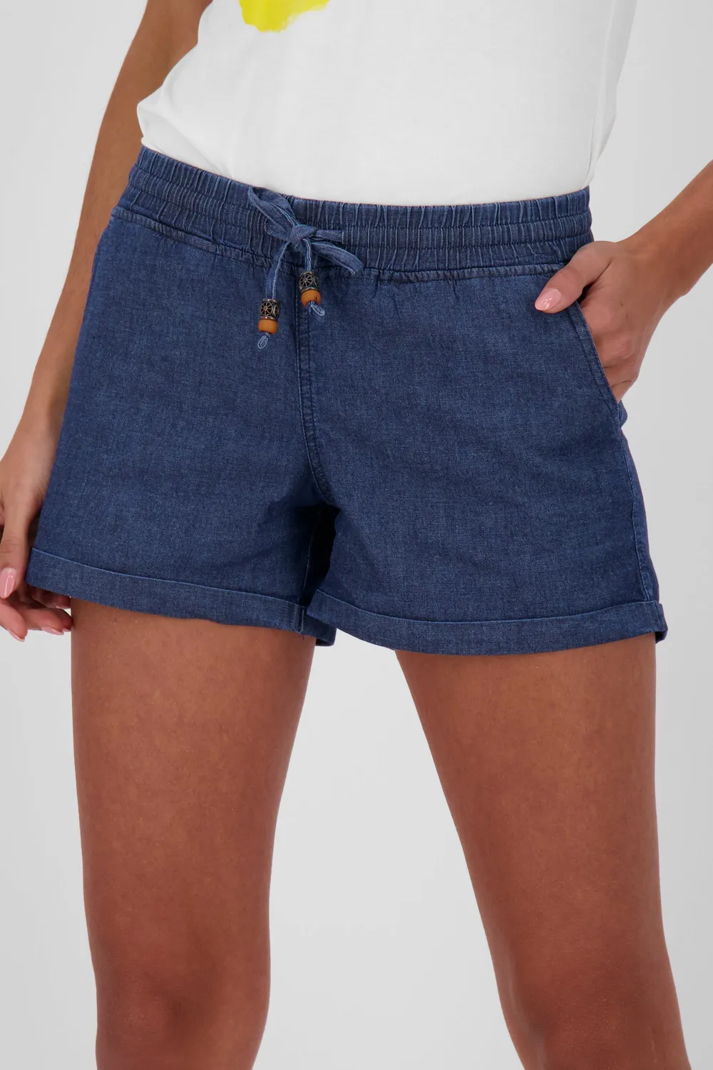 Alife & Kickin JaneAK Shorts dunkelblau Denim