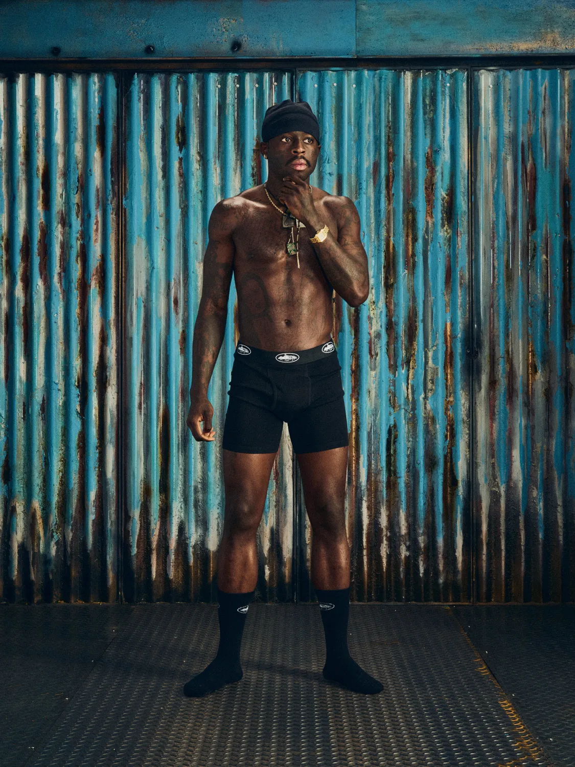 Corteiz Black Alcatraz Boxers 3 Pack schwarze Boxer