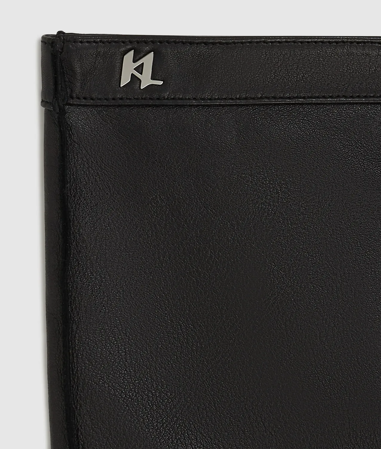 Karl Lagerfeld K/Monogram Lederhandschuhe Finger S-L