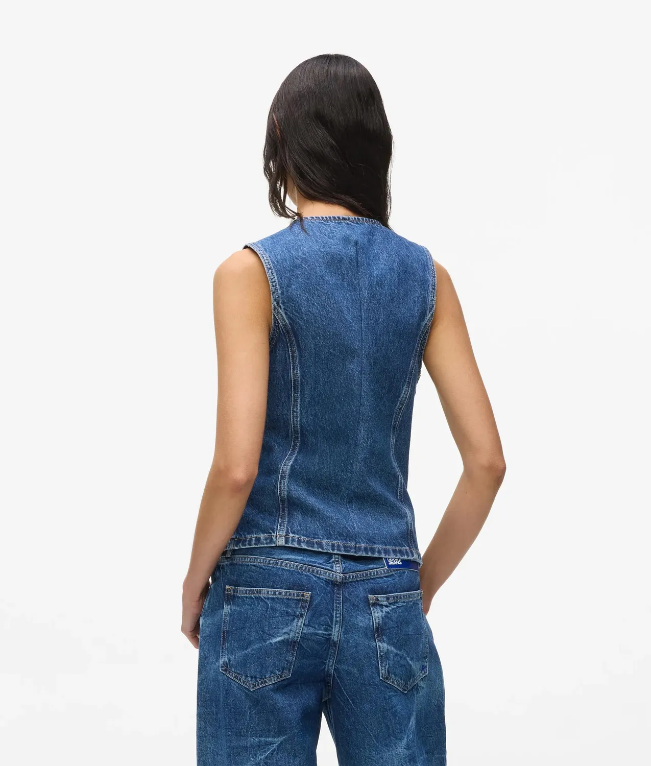 Karl Lagerfeld Jeans Fitted Weste Denimweste