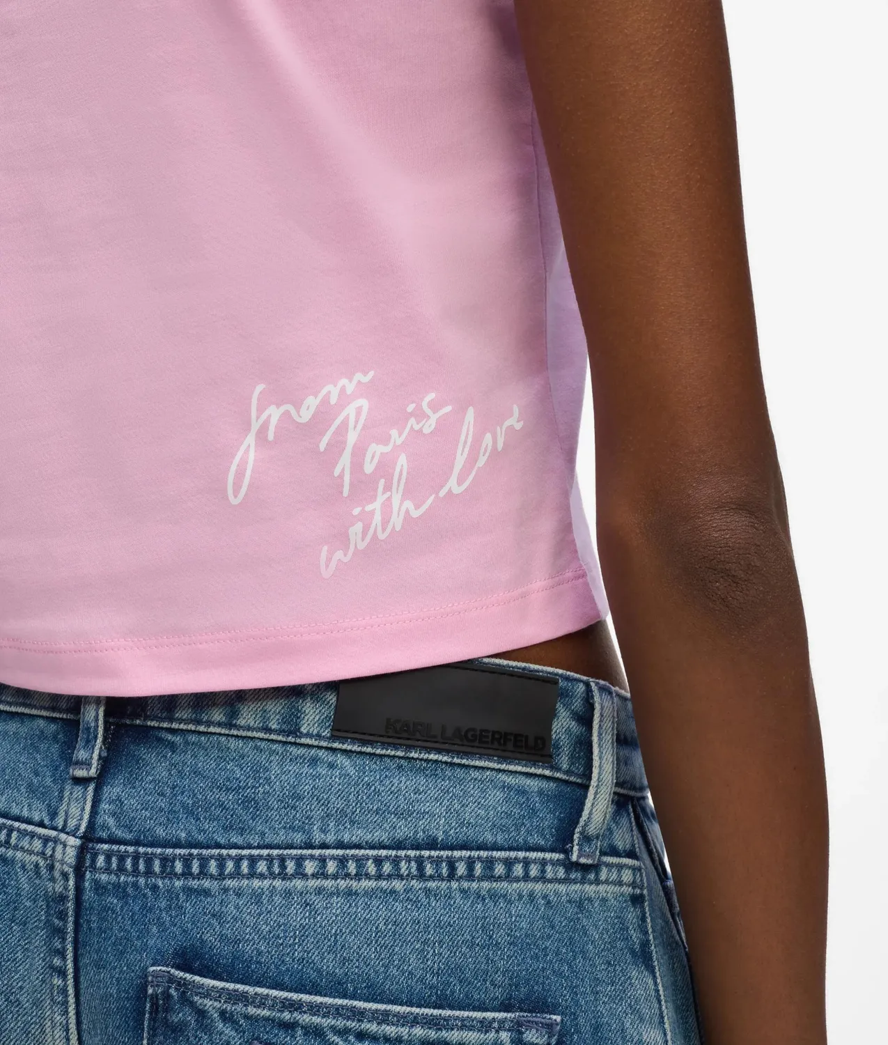 Karl Lagerfeld Bonjour Babe T-Shirt Rosa XS-XL