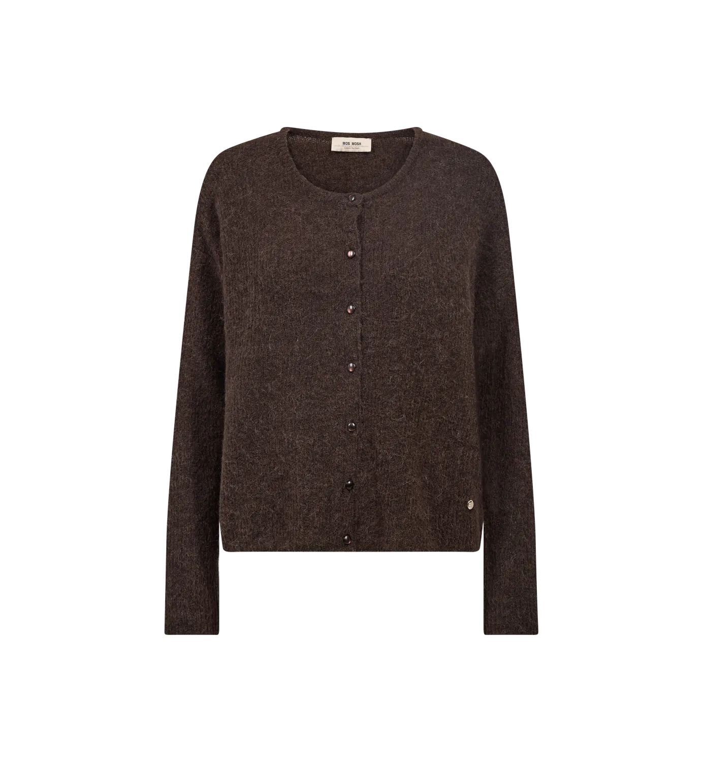 Mos Mosh MMAlmine Strickjacke Grey Melange Alpaka