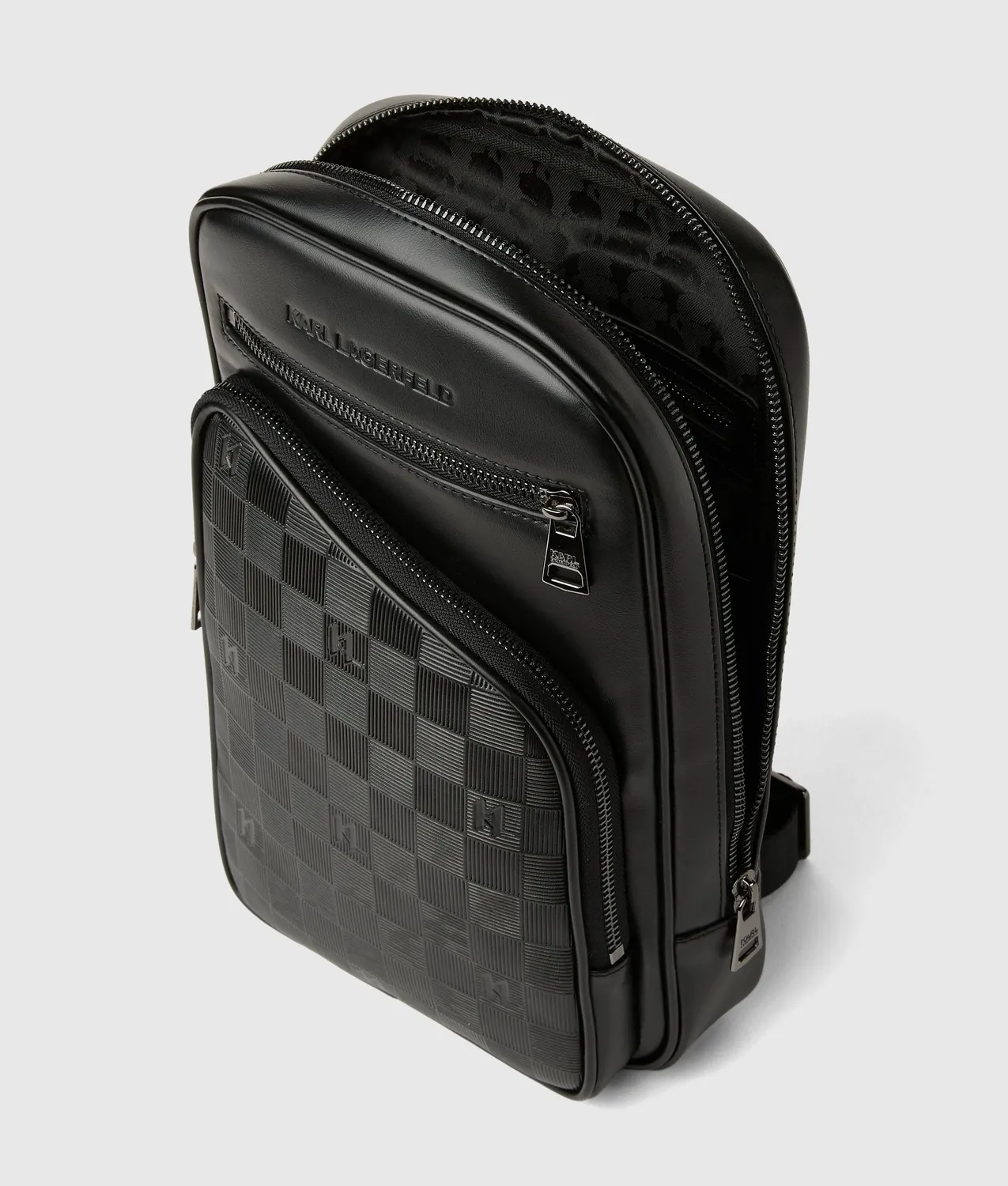 Karl Lagerfeld Monogram Checkerboard Vertical Umhängetasche One Size Karo