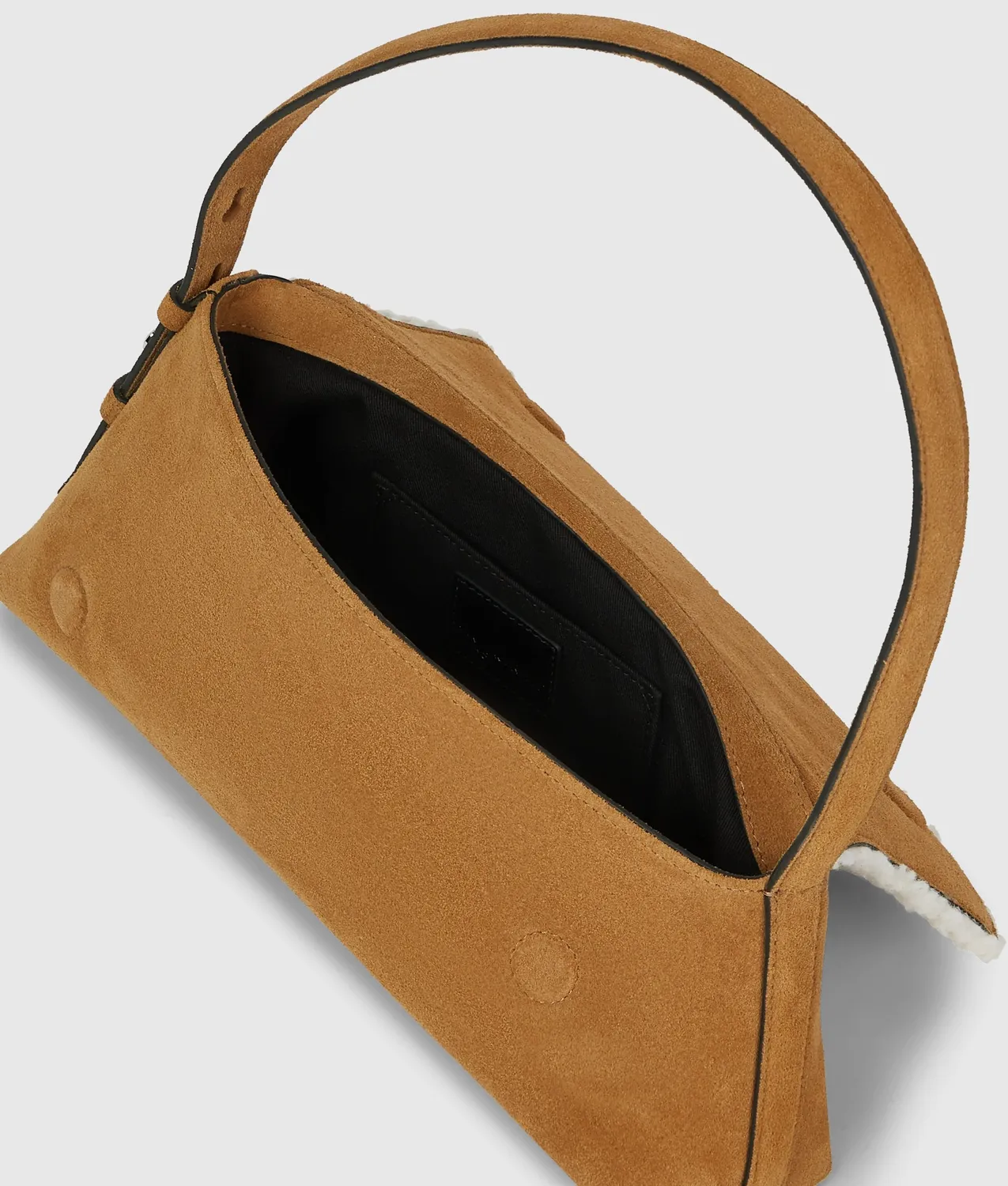 Karl Lagerfeld Geo Schultertasche Suede K-Logo Braun