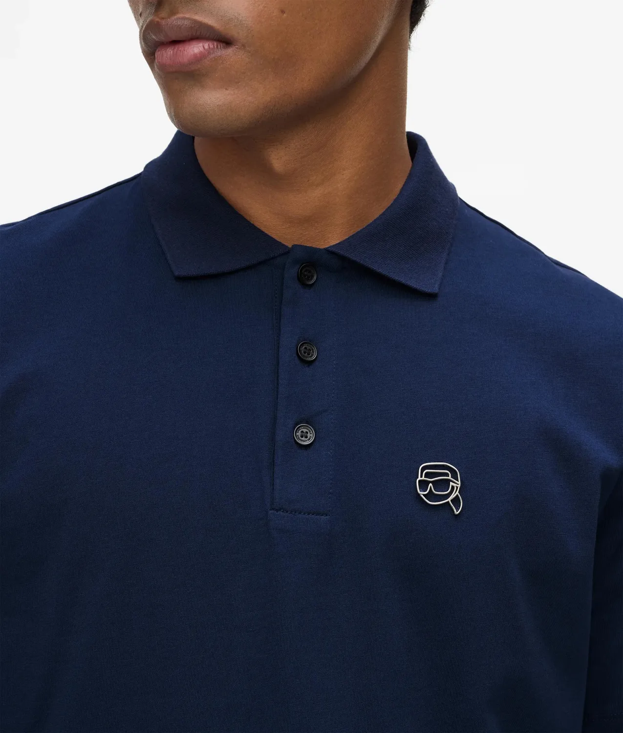 Karl Lagerfeld Ikon Polo Jersey Bio-Baumwolle