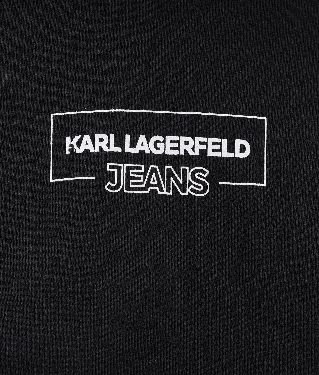 Karl Lagerfeld KL Jeans Outline Logo T-Shirt Baumwolle