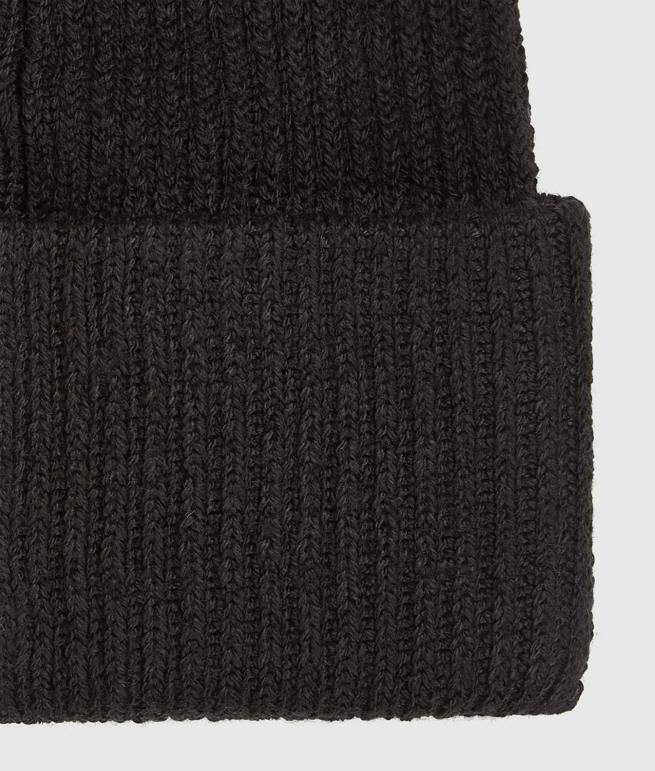 Karl Lagerfeld Jeans Logo Patch Beanie Grobstrick
