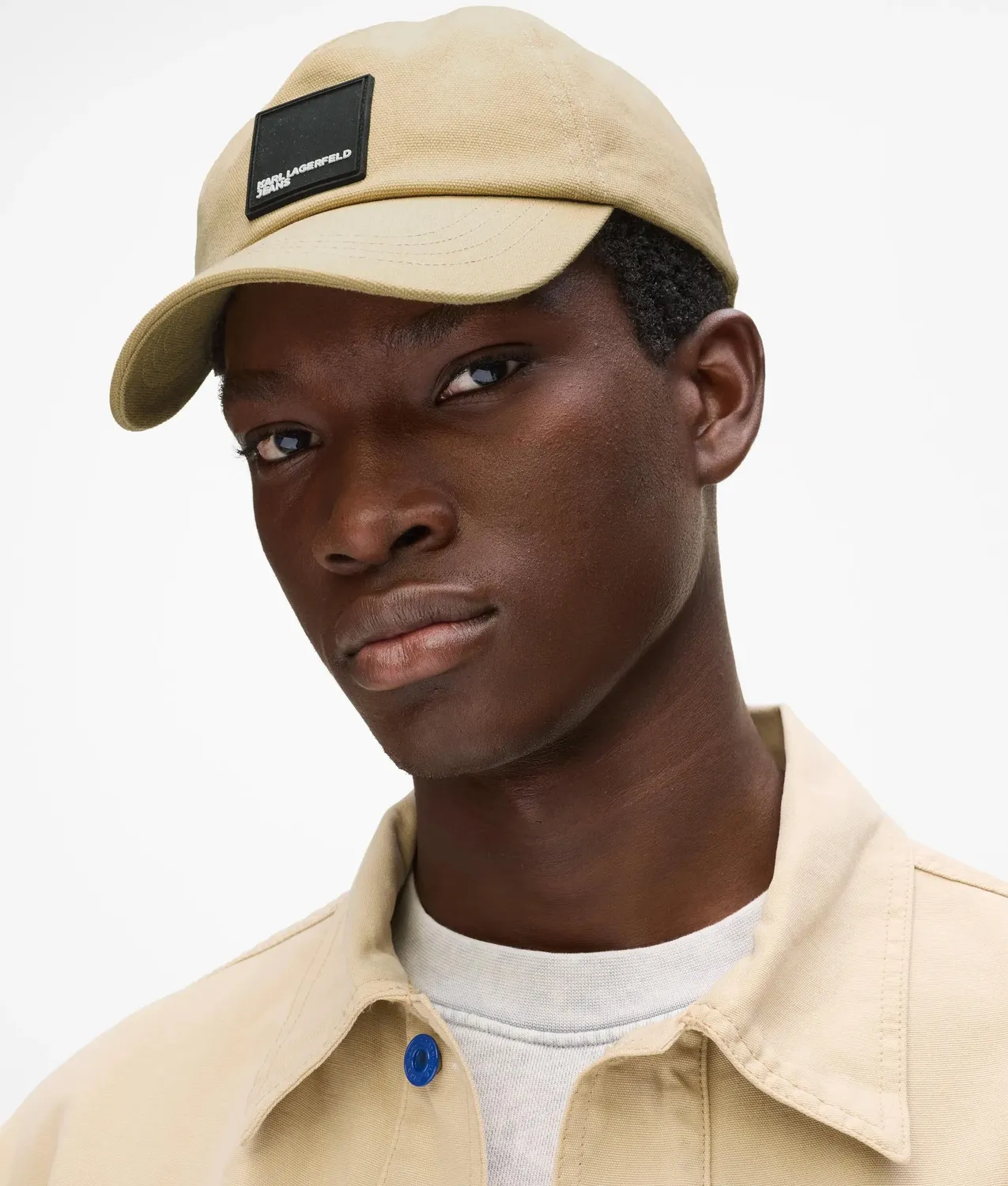 Karl Lagerfeld KL Jeans Cap Logo Patch schwarz
