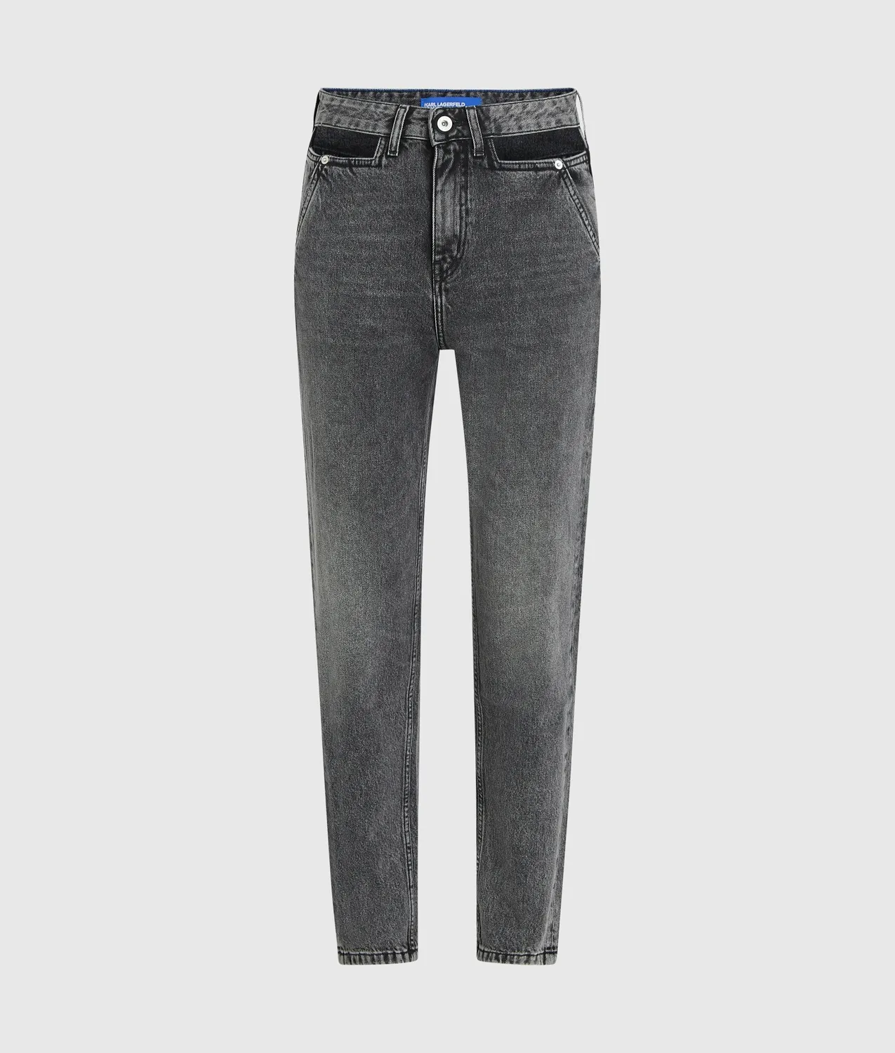 Karl Lagerfeld KL Jeans Cut-out Mom Jeans W24 L30 Blau